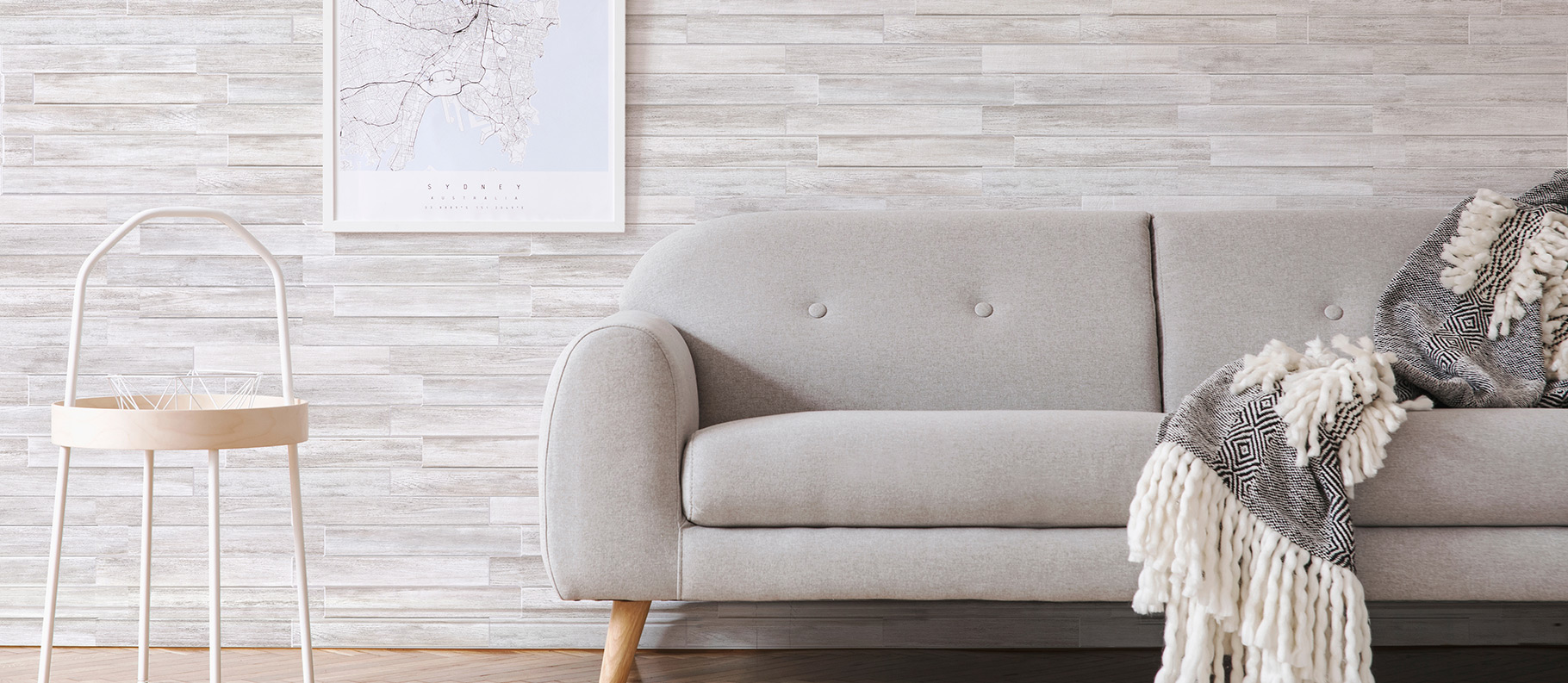 Textura amadeirada para uma decora&ccedil;&atilde;o elegante.