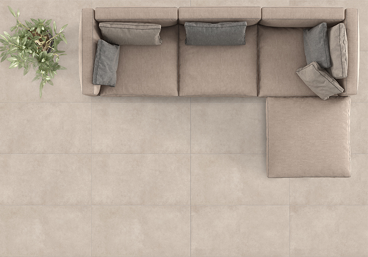 O efeito ciment&iacute;cio que deixa o ambiente incrivelmente lindo. 